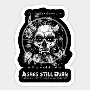 Ashes Still Burn-Cizin Vampire Demon Skull Sticker